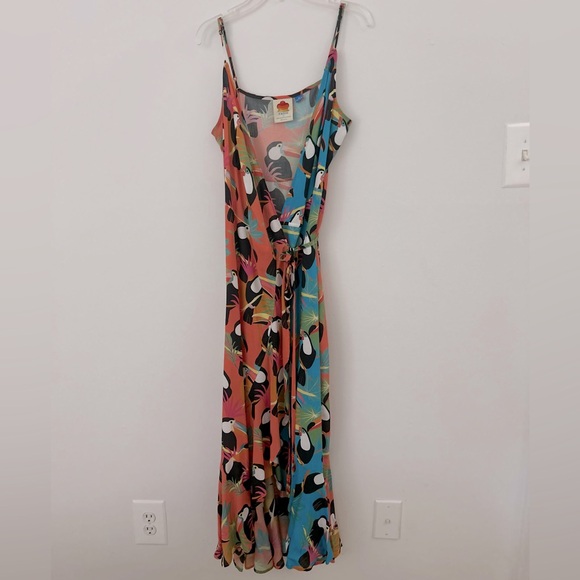 FARM Rio Colorful Midi Dress - Picture 2 of 10